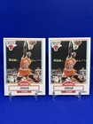 1990 FLEER #26 MICHAEL JORDAN 2 CARD LOT GREAT CONDITION