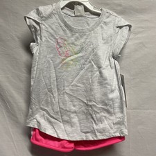Girls Puma Butterfly 2 Piece Short Set Size 4