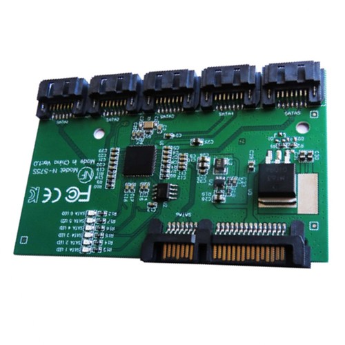SATA Expansion Card 1 to 5 Port SATA3.0 Controller Card Motherboard SATA9810 - Afbeelding 2 van 6
