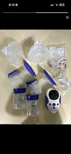 Lansinoh Thrive 2-in-1 Double Electric Breast Pump Hands-Free 24mm White/Purple