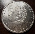 1883-CC Morgan Silver Dollar - Solid VF details from the Carson City Mint