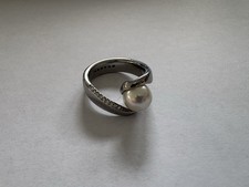 Skagen Ring aus Edelstahl Mit Perle, 11mm Breit, Gr 52
