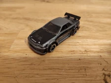 Hot Wheels Nissan Skyline 2006 Dropstars #J3386 Metalflake Gray Black Hood Loose