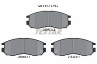 Bremsbelagsatz FÜR Mitsubishi Galant Vi Stufenheck (E3 A) - Textar 2164701