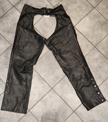 Xpert Performance Gear Vintage Leder Motorrad Chaps XL