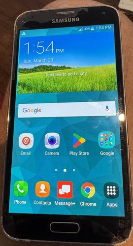 Samsung Galaxy S5 SM-G900V (Verizon) Black 16GB Fast Ship Good Used Laminated - 第 1/5 張圖片