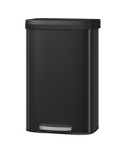 21 gal / 80 L Metal Trash Can with Lid, Large Garbage Can for Kitchen, Rustpr...