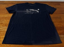 Husqvarna Racing T-Shirt Navy Blue Men's Size Xl Made Usa Cotton