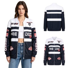 Women Outerwear Stand  Collar Coat Pockets Jacket Trendy Workout Soft Sports