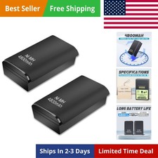 2pcs 4800mAh Rechargeable Ni-MH Battery Compatible with Xbox 360 Controller