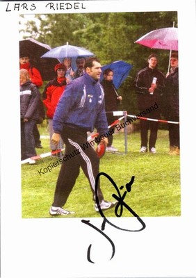 Original Autogramm Lars Riedel Olympia Diskus /// Autogramm Autograph sig 312210