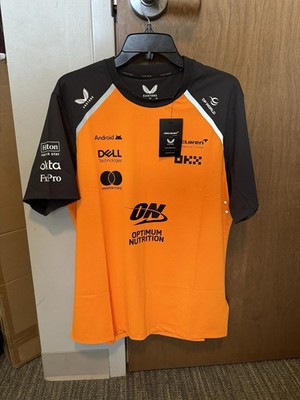 McLaren Formula 1 Team Set Up Castore Tee LARGE L Papaya Orange 2025 New F1