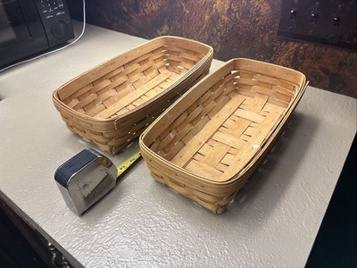 LONGABERGER - SET OF TWO (2) BREAD BASKETS - 1993 And 1995