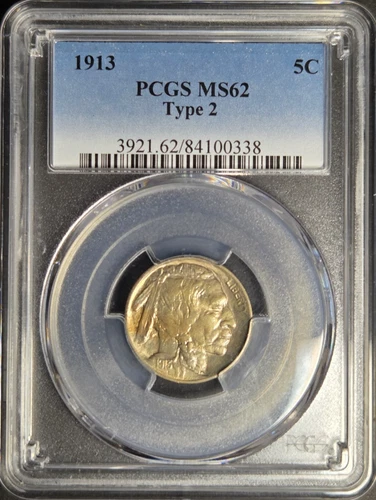 1913 Buffalo Nickel Type 2  PCGS MS62