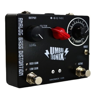 Umbra Tronix Discrete Analog Bass Guitar Distortion Pedal Handmade In the USA