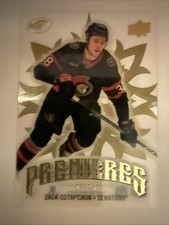 2024-25 Upper Deck Ice Premieres Gold #206 Zack Ostapchuk Clear Cut 7/25 NM
