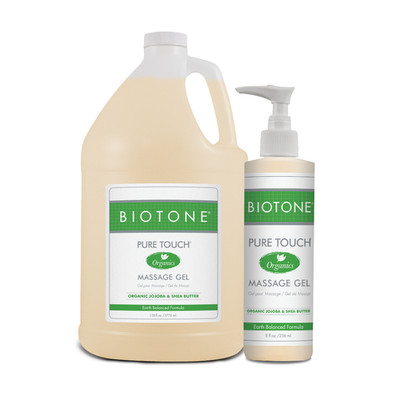 BIOTONE Pure Touch Organics Massage Gel   Hypoallergenic, Non Greasy  Organic