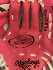 Girl, Pink Kids, Baseball Glove