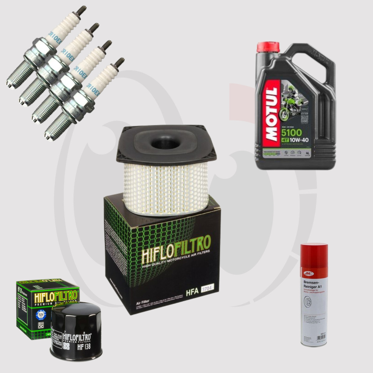 Pack révision premium GSX-R 750 de 1990 1991 lubrifiant Motul haute performance