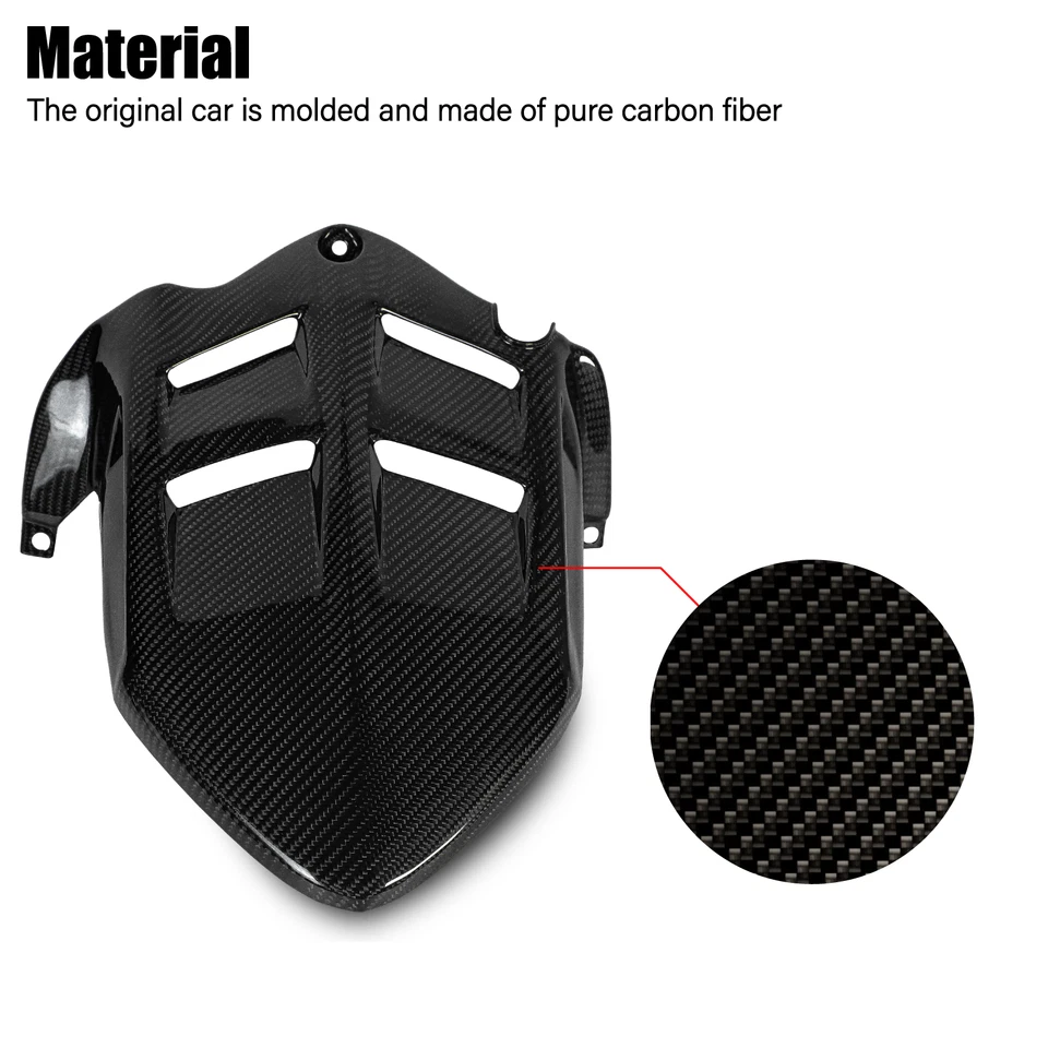 For 2021-2025 Kawasaki Ninja ZX-6R zx6r Carbon Fiber Rear Hugger Fender Mudguard - Изображение 3 из 4