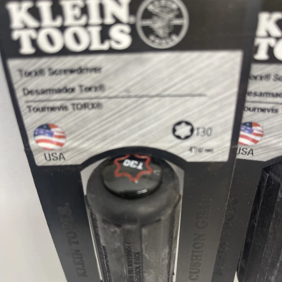 19546 KLEIN TORX T30 SCREW DRIVER USA Lot of 3 - Image 2 of 3