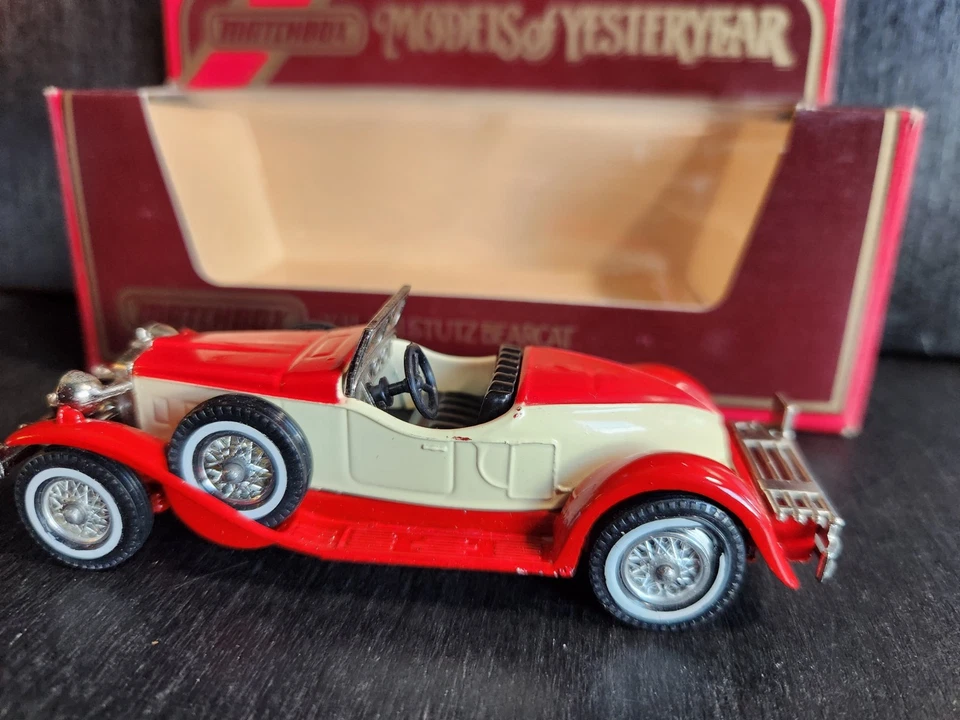 MATCHBOX MODELS OF YESTERYEAR Y-14 1931 STUTZ BEARCAT RED & CREAM 1984 NIB - Image 2 of 4