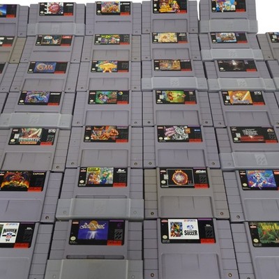 NES Super Nintendo Entertainment System Video Game Cartridges Multiple Vintage