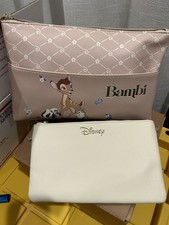 Bambi Cosmetic Bag with Removable Pouch Disney Travel Case Makeup Primark NWT