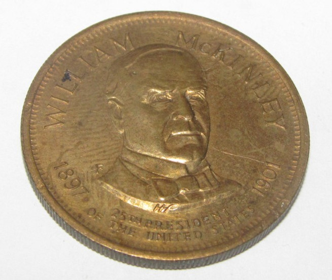 William Mckinley President USA Souvenir Token Medal Collector's Coin