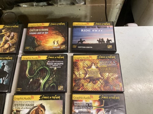 Lot Of 12 William W. Johnstone Graphic Audio Book CD's Western Action Adventure - Picture 5 of 19