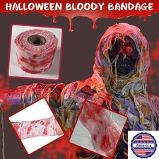 Halloween Creepy Blood Cloth,Scary Gauze w/ Bloody Stains for Doorways, Curtains