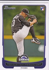 Christian Friedrich Colorado Rockies 2012 Bowman Draft Rookie Card