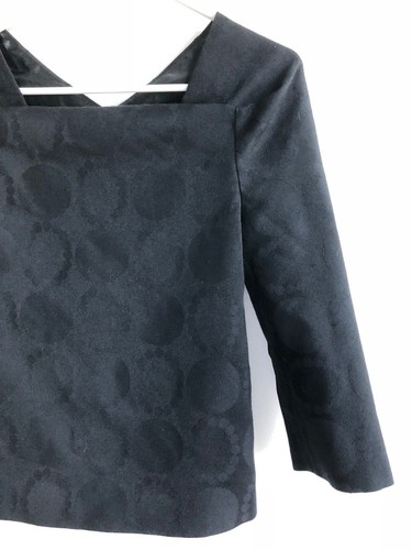 Junya Watanabe Comme des Garcons 1999 Jacquard Wool 3/4 Sleeve Top S #MBD - Picture 5 of 9