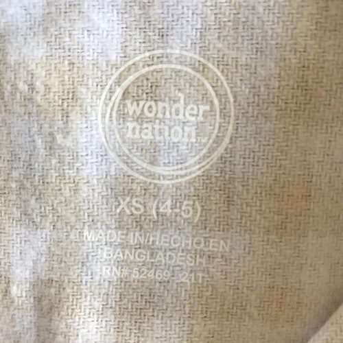Wonder Nation Girls Plaid Long Sleeve Flannel Shirt Jacket/Shacket Size XS (4-5) - Picture 3 of 12