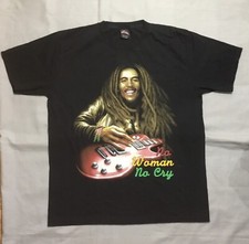 Vintage Bob Marley Full Print Reggae Tshirt size XL