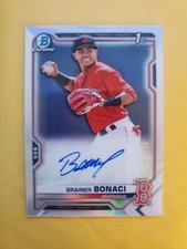 2021 Bowman Chrome Prospects Auto Refractor 79/499 Brainer Bonaci #CPA-BB Auto