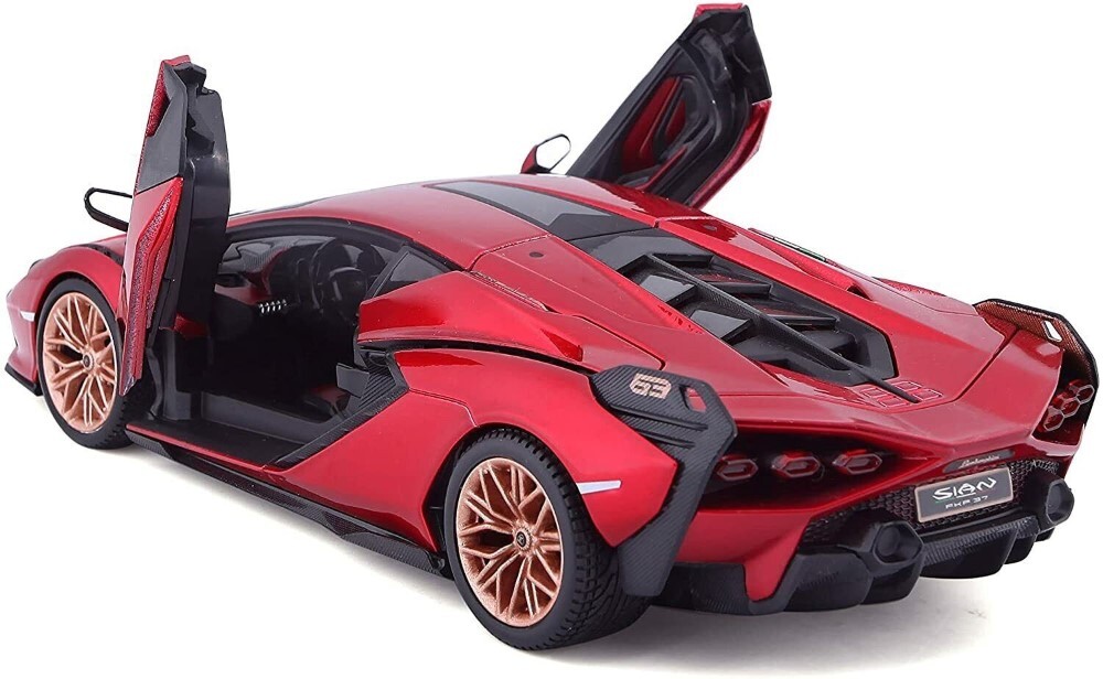 Bburago 1:24 Lamborghini Sian FKP 37 Red Diecast Model Car