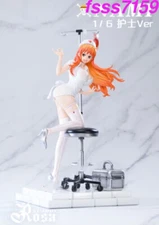 Rosa Studio One Piece Nami Resin Statue Pre-order Nurse Suit Nami 2Heads 1/6 New