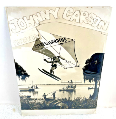1960's Photo Host Johnny Carson Discovers Cypress Gardens Water Skiing