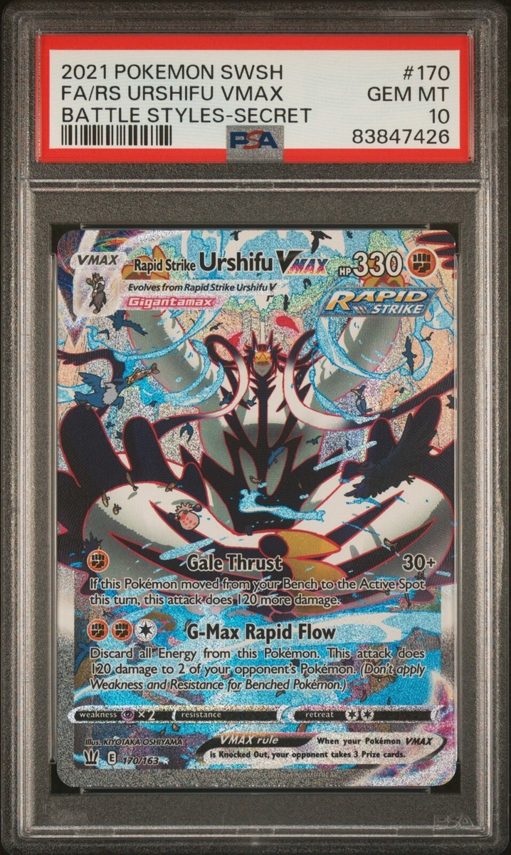 PSA 10 Urshifu VMAX Alternative Art 170/163 Battle Styles