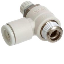 1PC SMC AS2201F-01-06S Speed Control, Elbow, Meter Out, 1/8 to 6mm Port, With S