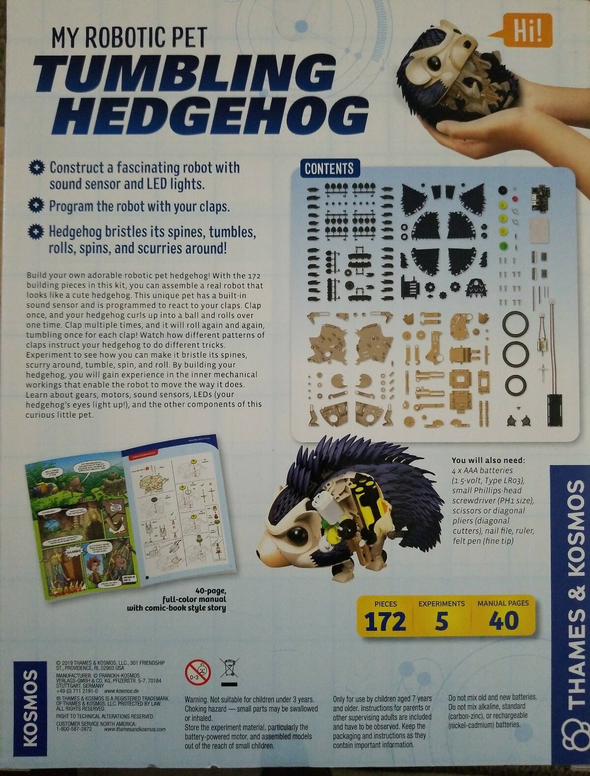 my robotic tumbling hedgehog