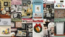 12 Cross Stitch Pattern Booklets, Leaflets See List