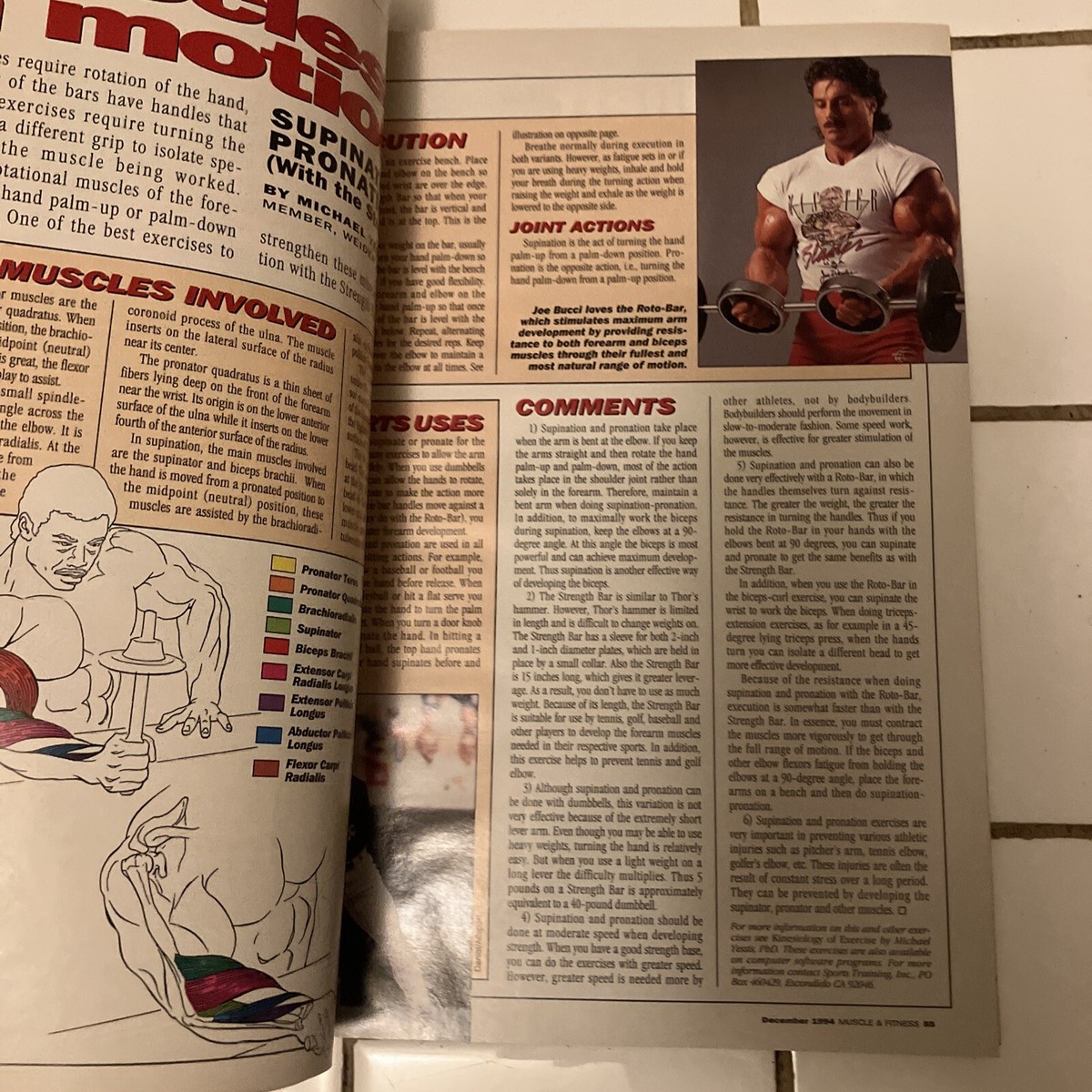 DECEMBER 1994 MUSCLE & FITNESS MAGAZINE - ACHIM ALBRECHT, SYMBA
