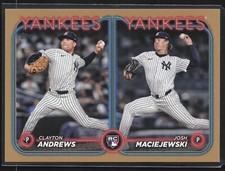 2024 Topps Update Gold US163 Clayton Andrews / Josh Maciejewski RCOM, SN2024