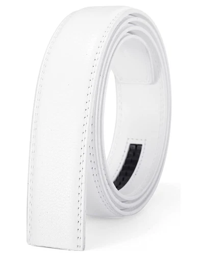 Men's Leather Ratchet Belt Strap Only 30mm Replacement Belt without Buckle - Picture 11 of 36