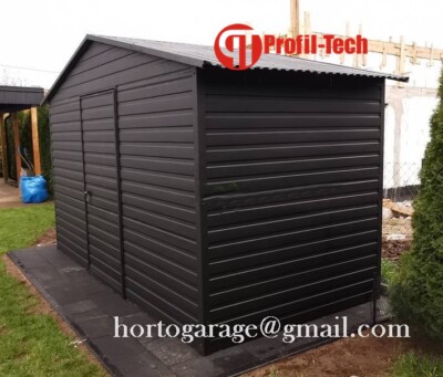 3x3 Metallgarage Blechgarage GERÄTESCHUPPEN Garage Container Versteck Laube