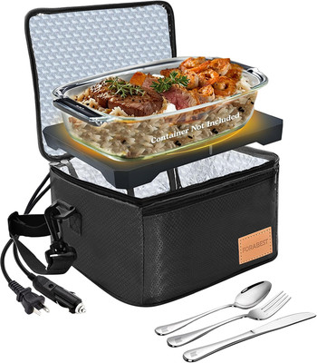 Portable Oven & Food Warmer Electric Lunch Box Food Heater 12/24/110/220V for Ca