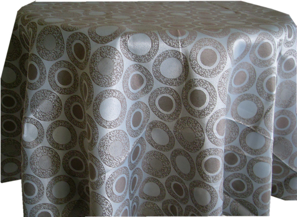 Geometric Circle Assorted Sizes Polyester Woven Fabric Table