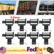 (8 Pack) Trailer Stake Pocket Winch 1.5"x3" Stake Pocket Winch 5400 Lbs Winch